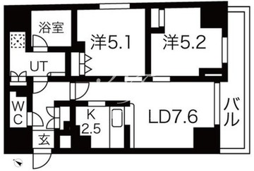 プレール・ドゥーク南千住 202 間取り図