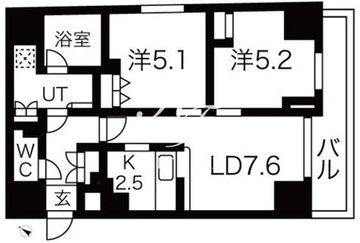 プレール・ドゥーク南千住 303 間取り図