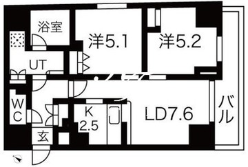 プレール・ドゥーク南千住 803 間取り図