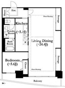 河田町ガーデン 1-2906 間取り図