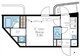 アイディ御殿山ヒルズファースト 207 間取り図