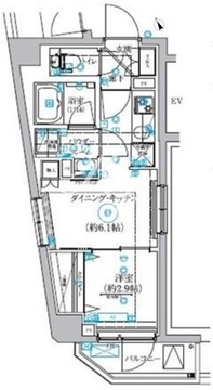 クオリタス田端 701 間取り図