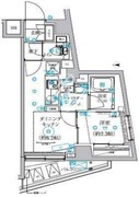 クオリタス田端 404 間取り図