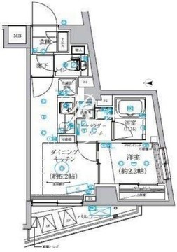 クオリタス田端 204 間取り図