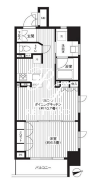 レジディア新御徒町 705 間取り図