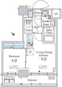 パークアクシス日本橋茅場町ステーションゲート 1002 間取り図 ?>