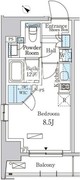 パークアクシス日本橋茅場町ステーションゲート 901 間取り図