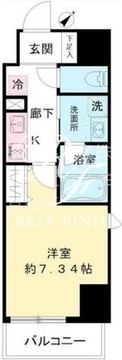 モディア駒沢 603 間取り図