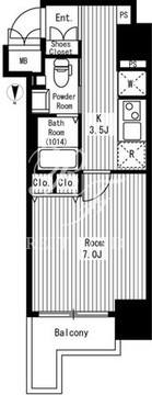 セレニティコート虎ノ門 601 間取り図