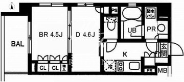 レジディア池袋 216 間取り図