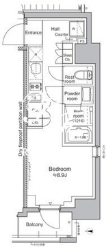 プラウドフラット虎ノ門 401 間取り図