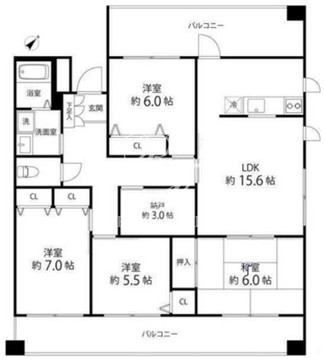 ティーズガーデン東陽町 205 間取り図