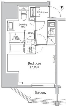 ザ・パークハビオ亀戸 701 間取り図