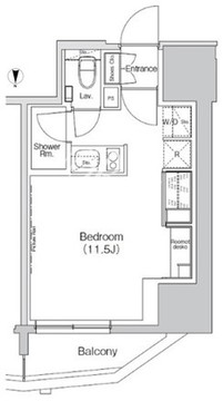 ザ・パークハビオ亀戸 202 間取り図