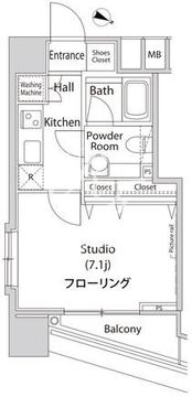 ファーストリアルタワー新宿 2007 間取り図