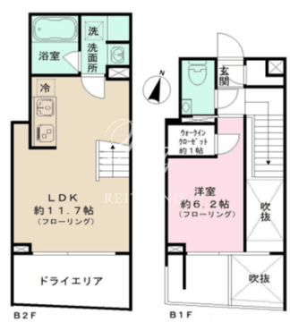 イプセ代々木上原DLX 105 間取り図