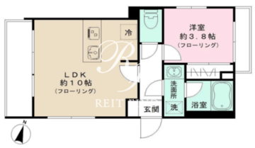 イプセ代々木上原DLX 301 間取り図