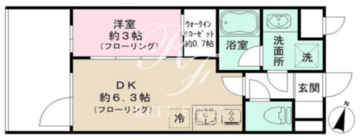 イプセ代々木上原DLX 202 間取り図