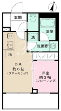 イプセ代々木上原DLX 203 間取り図