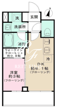 イプセ代々木上原DLX 404 間取り図