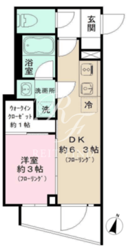 イプセ代々木上原DLX 206 間取り図