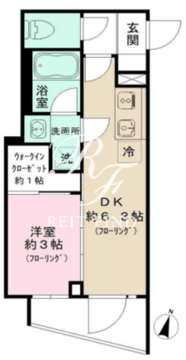 イプセ代々木上原DLX 306 間取り図