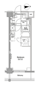 ザ・パークハビオ三軒茶屋テラス 202 間取り図