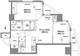 コンフォリア西蒲田 1502 間取り図