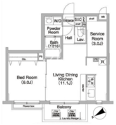 コンフォリア学芸大学 407 間取り図