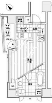 カスタリア銀座 1105 間取り図