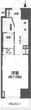 エルスタンザ浅草 701 間取り図