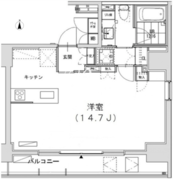 グランディオール広尾テラス 1104 間取り図