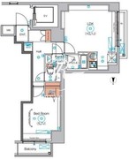 エストゥルース浅草 403 間取り図