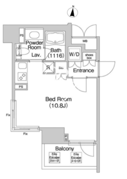 コンフォリア市谷柳町 1006 間取り図