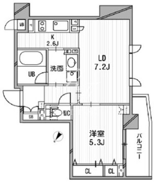 クリオ渋谷ラ・モード 403 間取り図