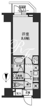 エスレジデンス清澄白河 206 間取り図