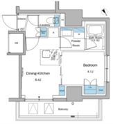 ルフォンプログレ大森山王 1503 間取り図