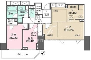 ザ・パークハウス麹町レジデンス 1502 間取り図