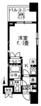 レジディア錦糸町 812 間取り図