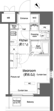 カスタリア大森2 312 間取り図