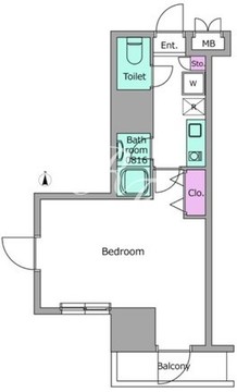 パークフラッツ西早稲田 403 間取り図