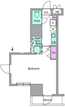 パークフラッツ西早稲田 303 間取り図