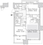 大崎ガーデンレジデンス 1601 間取り図