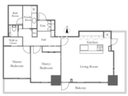 リエトコートアルクスタワー 404 間取り図