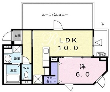 サンガム代々木の杜 401 間取り図