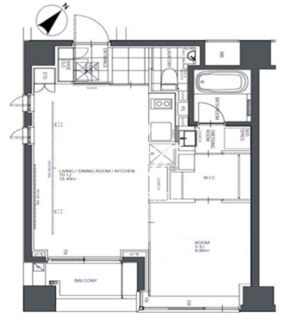 BPRレジデンス人形町 601 間取り図