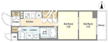 オルタナ新宿中落合 502 間取り図