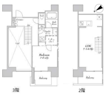 カナルフロント芝浦 907 間取り図