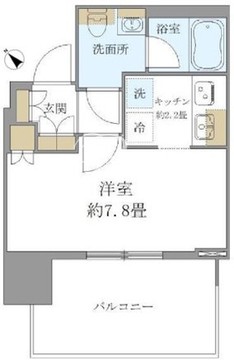 ブリリアタワー浜離宮 509 間取り図