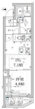 スクエアシティ中馬込 406 間取り図